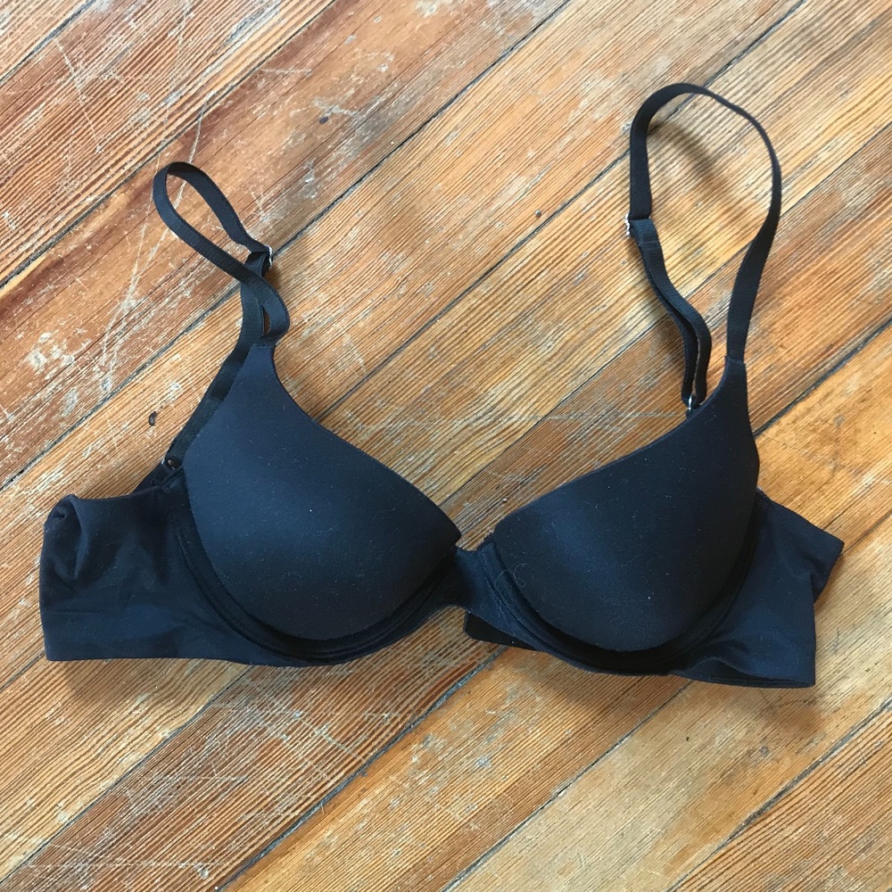 Aerie sunnie pushup 30C bra in black